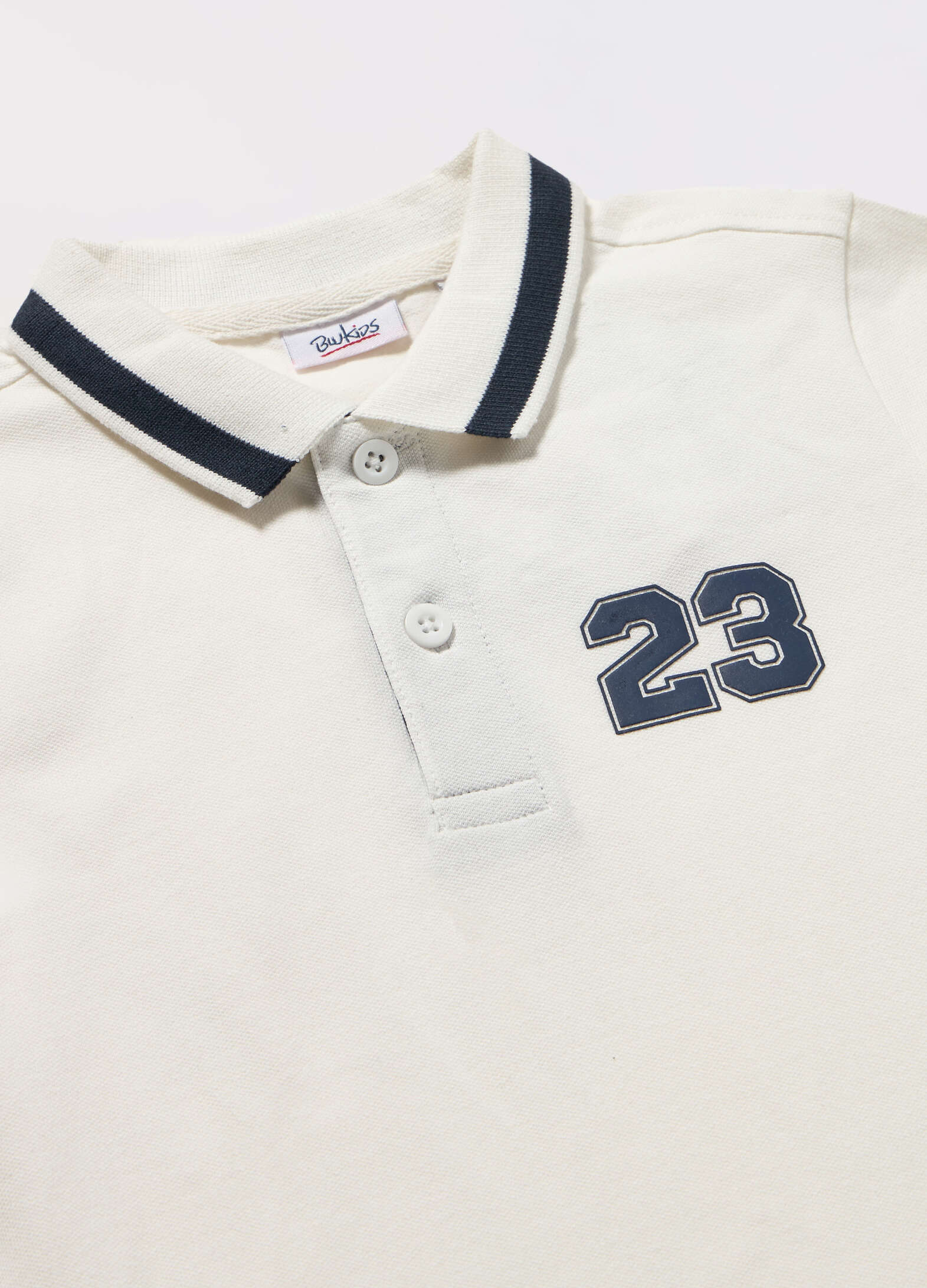 Pure Cotton Piquet Polo for Kids