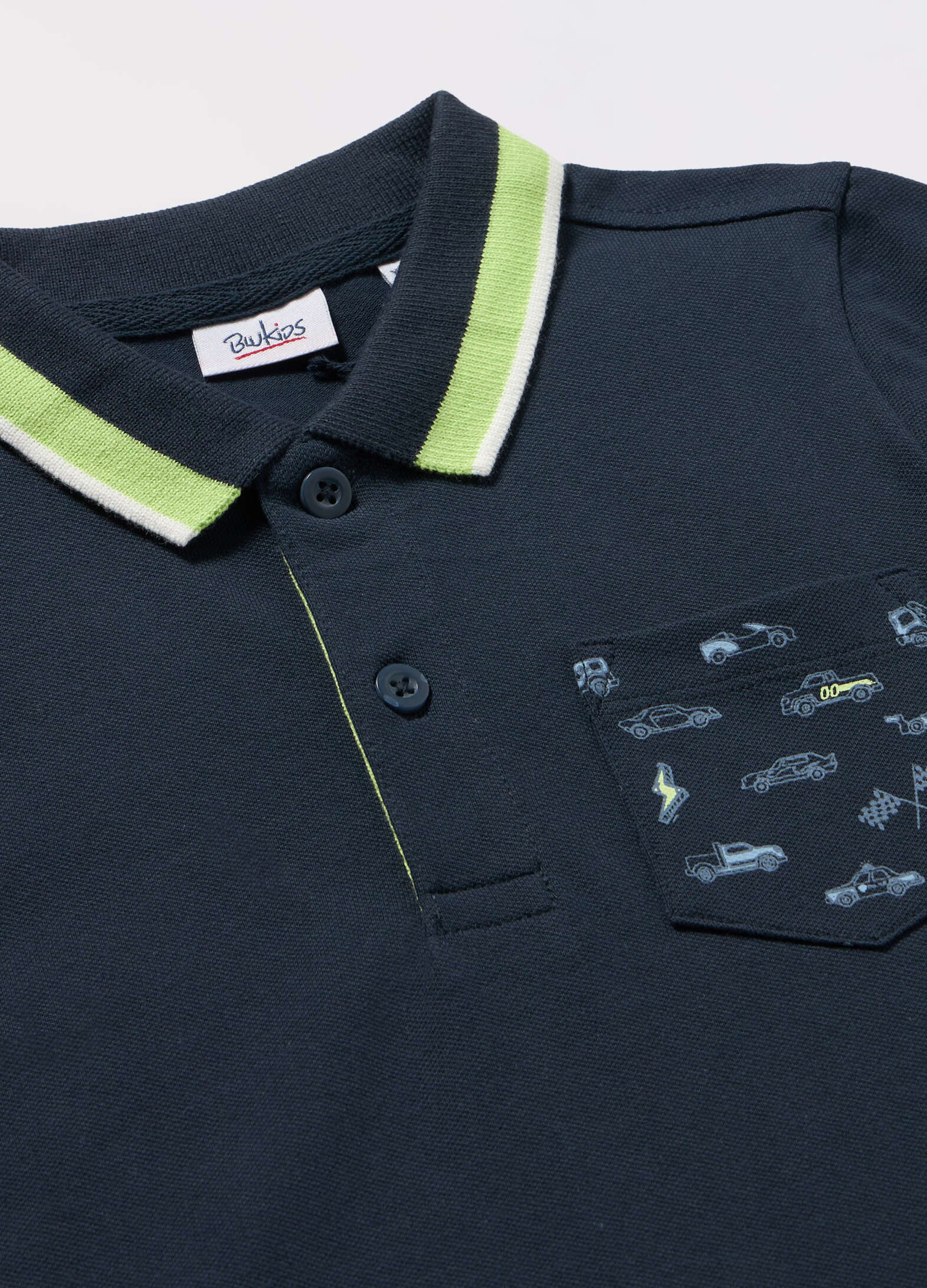 Pure Cotton Piquet Polo for Kids