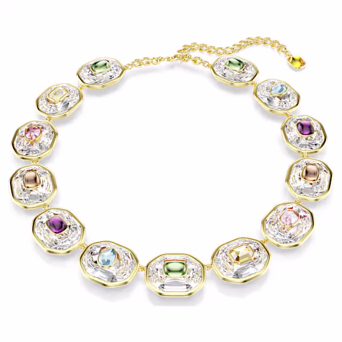 67e18d1446850_chroma-tennis-necklace--octagon-cut--multicolored--gold-tone-plated-swarovski-5705587.avif