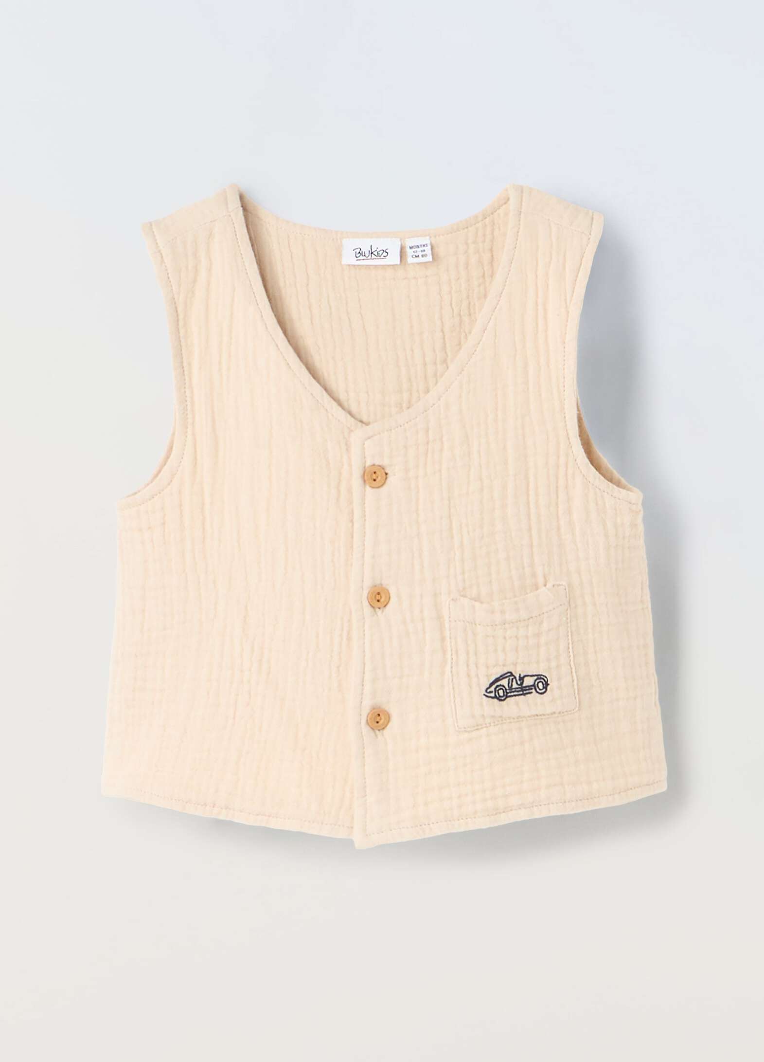 Pure cotton baby vest