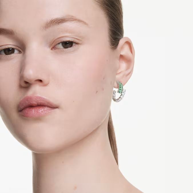 Matrix hoop earrings