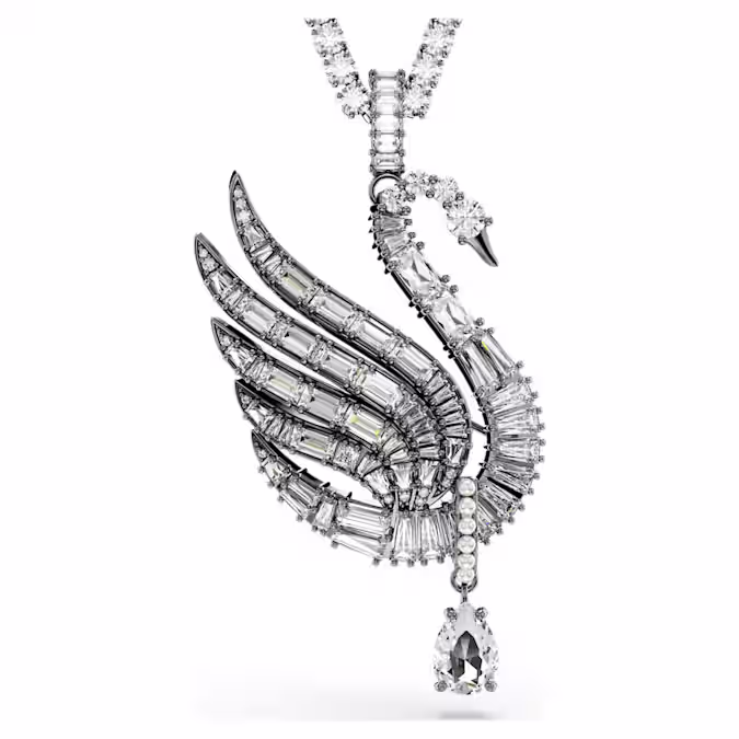 Swan pendant and brooch