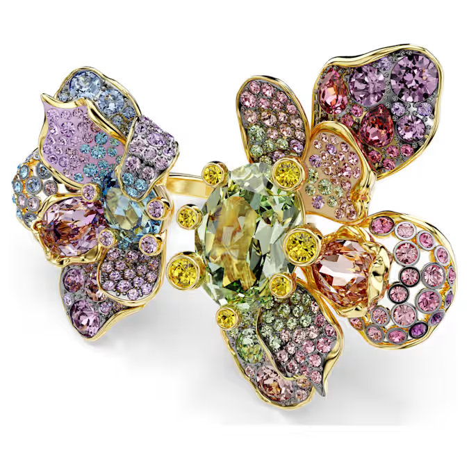 68cab469c9ff4_idyllia-ring--mixed-cuts--pavé--flower--multicolored--gold-tone-plated-swarovski-5721595.png