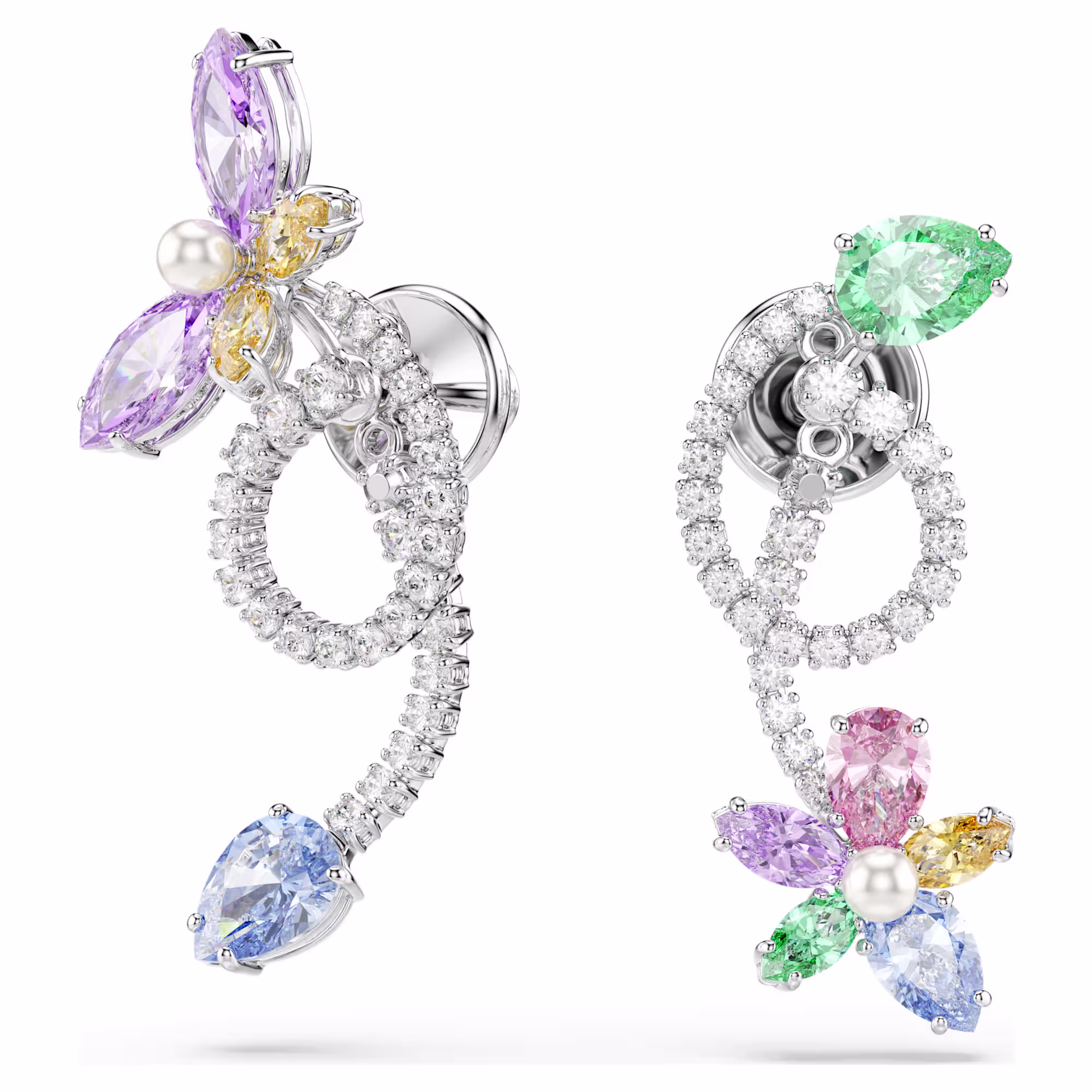 69b9b1d68ed66_ariana-grande-x-swarovski-drop-earrings-with-ear-jacket--mixed-cuts--dragonfly--flower--multicolored--rhodium-plated-swarovski-5749190.avif