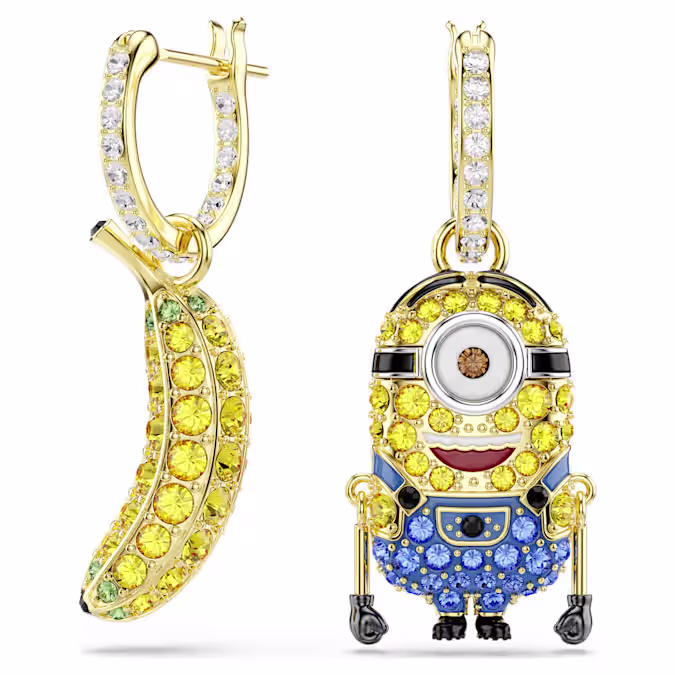 Minions Stuart and Banana drop earrings