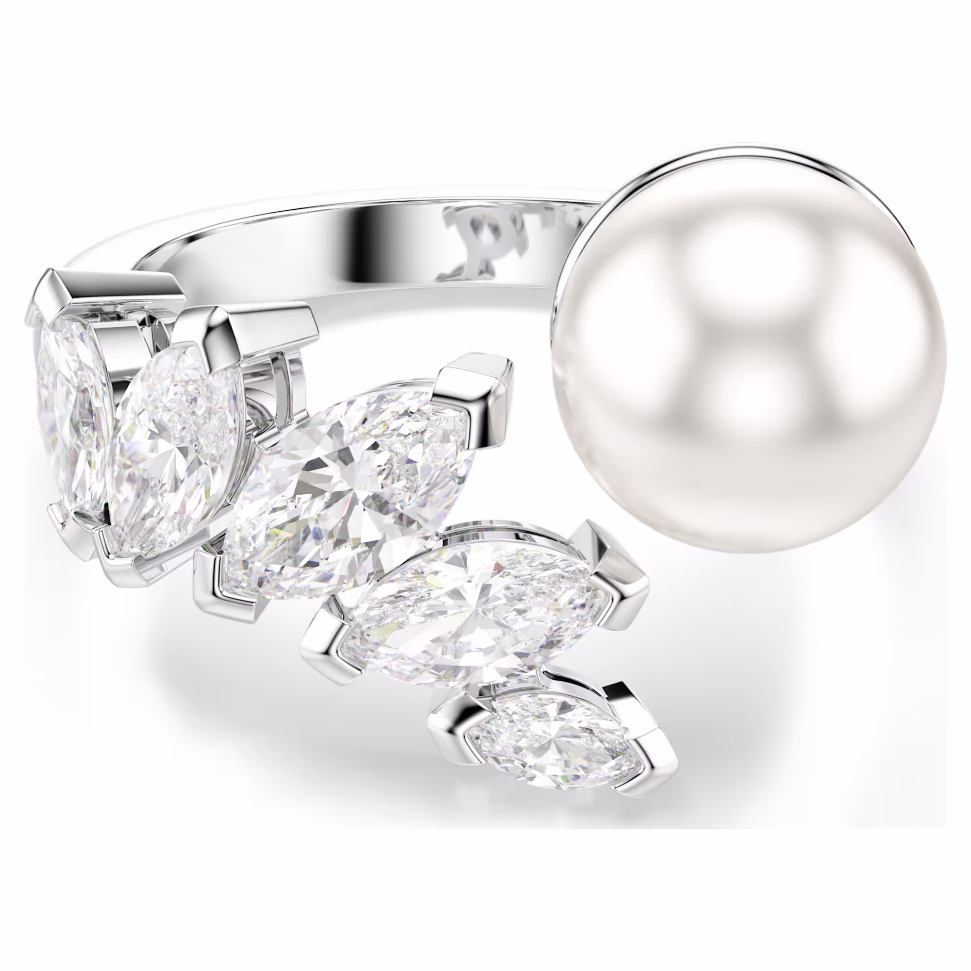 6a2d62a0ab720_mesmera-open-ring--crystal-pearl--marquise-cut--white--rhodium-plated-swarovski-5748009.avif
