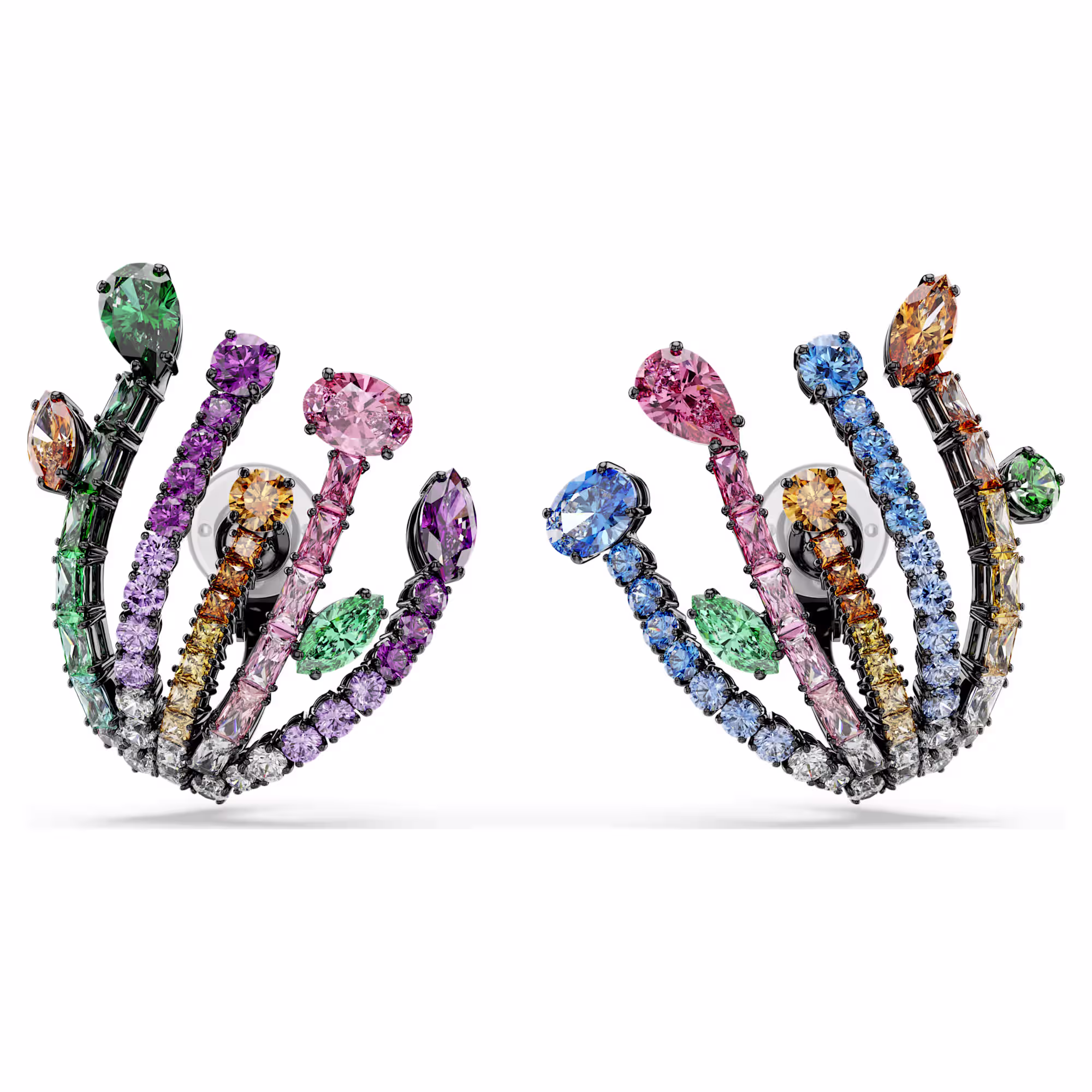 Matrix clip earrings