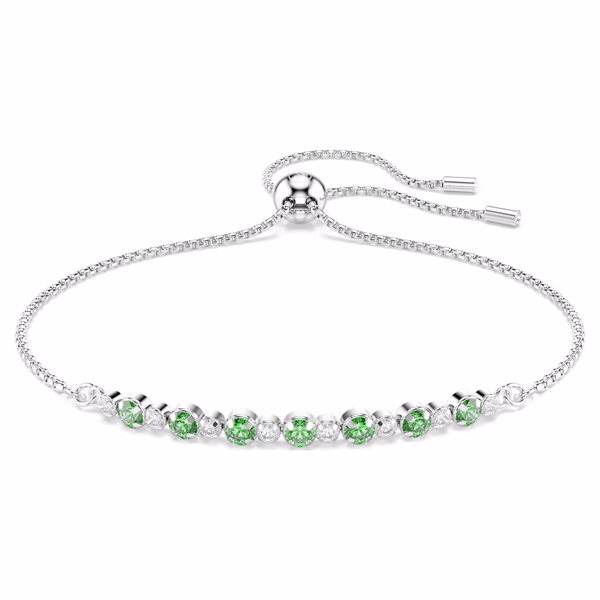 6a3269a2d4ecb_matrix-bracelet--round-cut--green--rhodium-plated-swarovski-5758987.avif