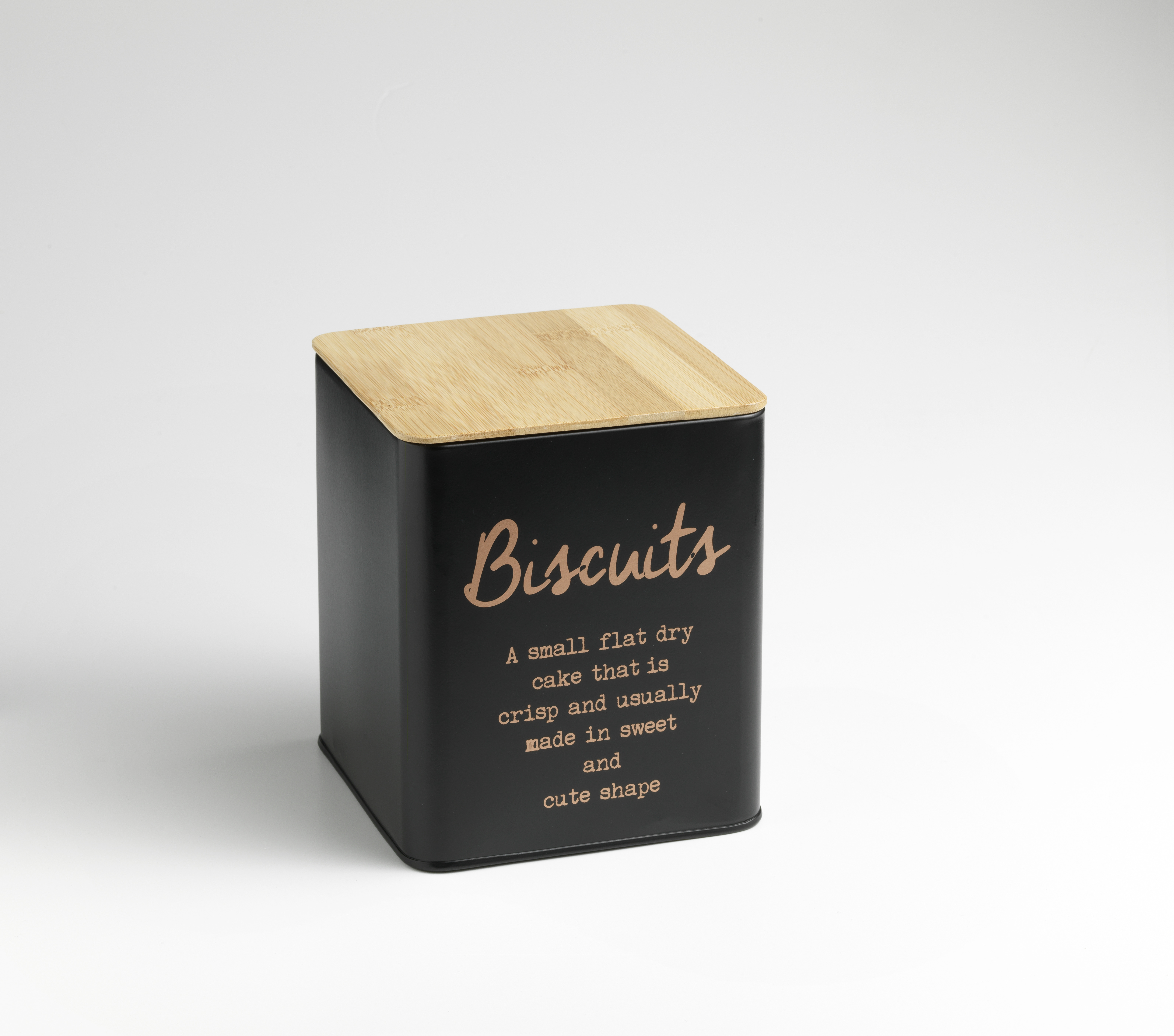LOFT square biscuits box with bamboo lid Q.B.